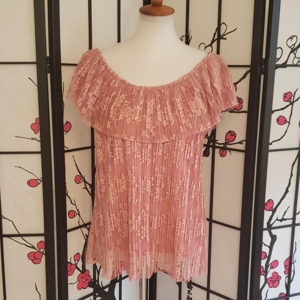 INDIGO ROSE MAUVE CHIFFON TOP